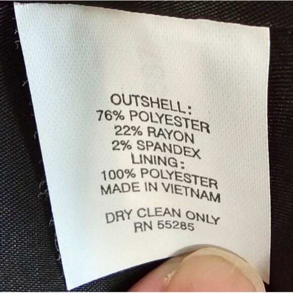 Express Design Studio Womens Sz 6 Blazer Suit Jacket Dark Grey Classic Career - Picture 3 of 4